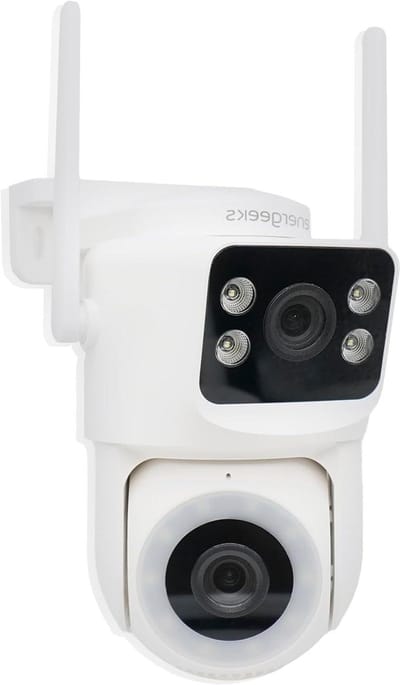 Bewakingscamera Buiten - Wifi Camera - Huis Beveiligen - Dubbele Lens 360 Graden - 4 MP - Meerkleurig