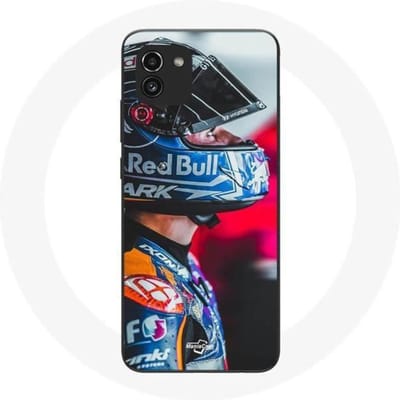 Coque maniacase pour Samsung Galaxy A03 miguel oliveira moto gp fond sombre