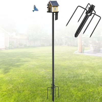 Dailygoods - Vogelhuis Stand - Verstelbare Metalen Houder voor Voederhuisje, 220 cm
