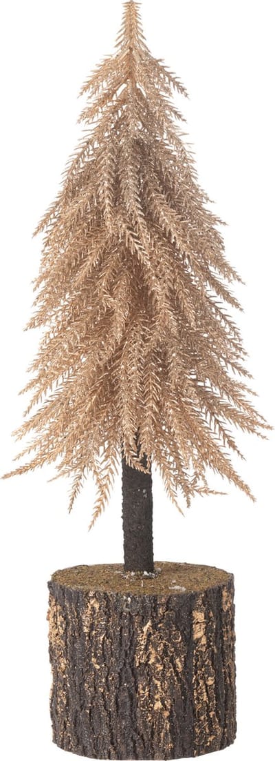 J-Line decoratie kerstboom - kunststof - koper - medium