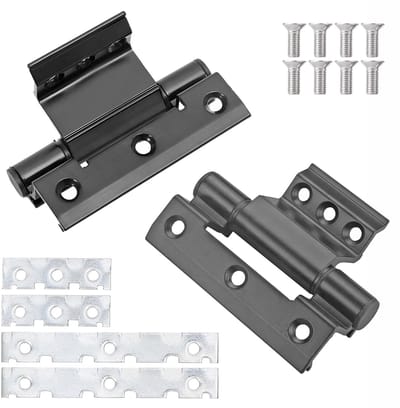 Dailygoods- Scharnieren 100 mm - Aluminium Legering - Deur/raam Scharnieren - Corrosiebestendig - Eenvoudig te Installeren - Hoge Drukbestendigheid - Deurscharnier
