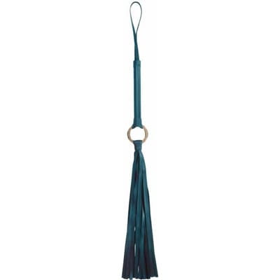 Ouch Halo - Kunst lederen Flogger - Groen
