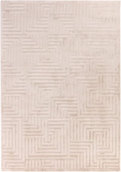 Flycarpets Cara Modern Japandi Cubico Vloerkleed - Beige - 140x200 cm