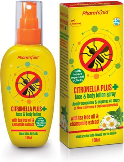 Protection Lotion Citronella Plus 100ml – Natuurlijk Beschermende Gezichts- en Lichaamslotion met Citronella, Tea Tree & Kamille voor Insectwering en Zachte Huidverzorging