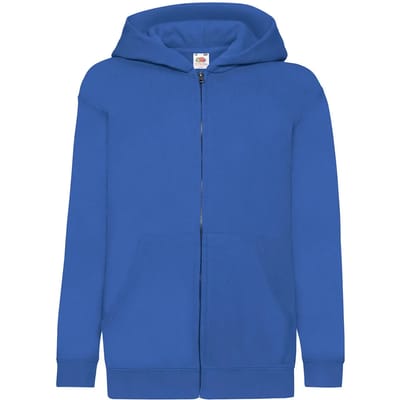 Kindercapuchon met volledige rits Fruit of the Loom Classic