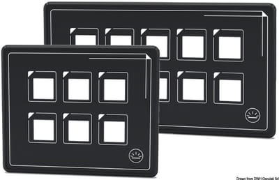 Osculati 6-voudig 12V Schakelpaneel met Touch-bediening