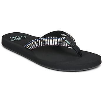 Reef BAJA ELANA BLACK/FROSTY Dames Slippers - black/frosty