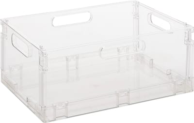 Kratje large Five® - Transparant - Stapelbaar | Opvouwbaar