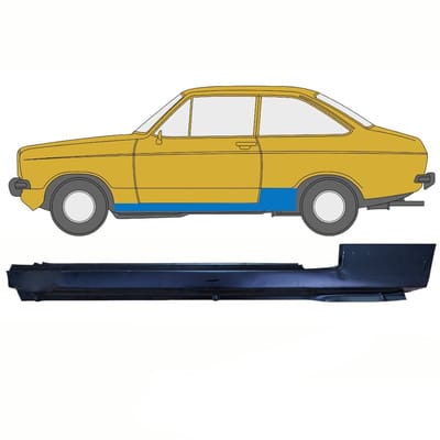 Volledige dorpel voor Ford Escort 1974-1980 / Links