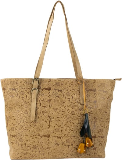 DE LAMASSU® Leren Shopper Dames Grote Schoudertas van Echt Leer , Luxe Handtas met Ritssluiting ,Shopper Tas voor Werk & Dagelijks Gebruik