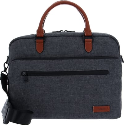PICARD Laptoptas Schoudertas met laptopvak Go Eco Business Bag Anthrazit Antraciet