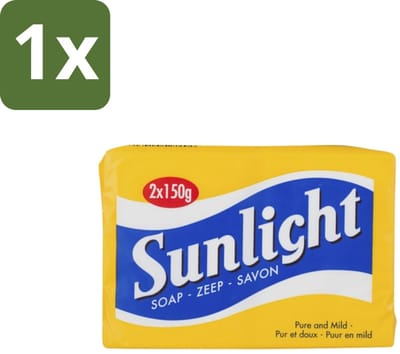 1 x Sunlight – Huishoudzeep – Klassiek – 150 g - Sunlight Zeep - Huishoudzeep - Klassieke Zeep - Zeep Voor Kleding - Zeep Voor Huid
