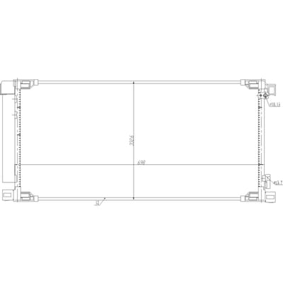 Condensor, airconditioning NRF 350498