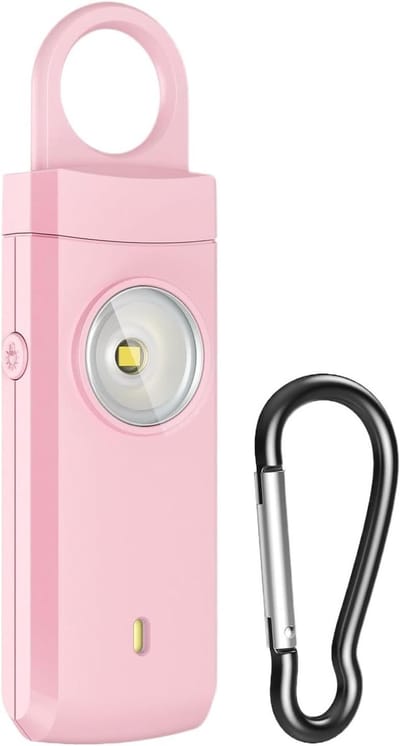 Persoonlijk Alarm - Zelfverdediging Apparaat - Veiligheid Onderweg - 130 dB Luid Geluid - 9.9 cm Lengte - Roze