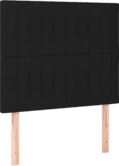 Hoofdbord Bed - Bedhek Stof - Rug Ondersteuning - Verstelbare Hoogte - 80x5x128 cm - Zwart