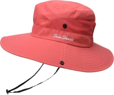 Livano Zonnehoed - Reishoed - UV Beschermende Hoed - Bucket Hat - Festival - Pet - Hoedje Voor Dames & Heren - Hoofdbescherming - Rood