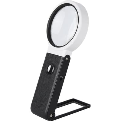 LED Vergrootglas ABS Handheld Vergrootglas Opvouwbare HD Lens voor Observatie en Elektronisch