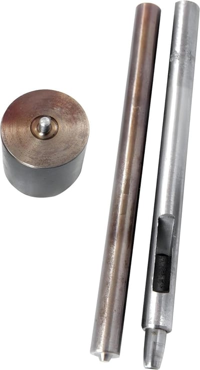 Oogjes Gereedschap Kit - Metaalringen Pons - Leer Bewerken - 3 Delige Set - 2mm Gat - Zilver
