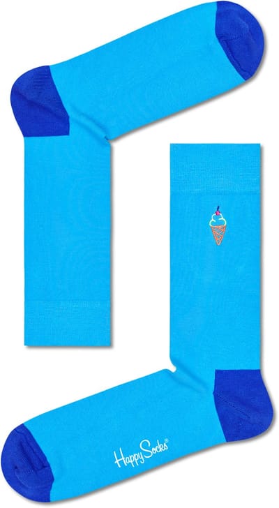Happy Socks BEIC01-6300 Embroidery Ice Cream Sock 41-46