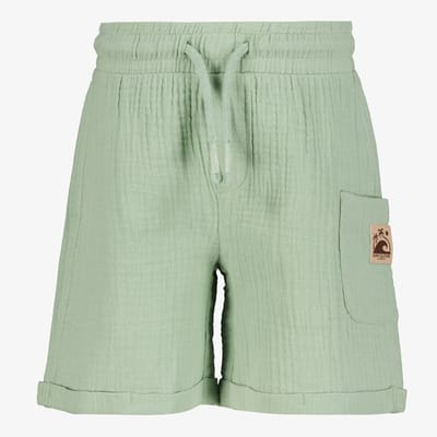 Unsigned jongens mousseline short groen - Maat 92