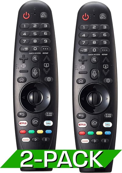2x Afstandsbediening - Geschikt voor LG Smart TV (AN-MR20GA) Magic - Remote Control