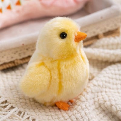 Schattig Realistisch Pluche Speelgoed Baby Dier Mini Gele Kuiken Eendje Knuffels Kawaii Kleine Kip Witte Eend Pluche Beesten Zachte Pop beige