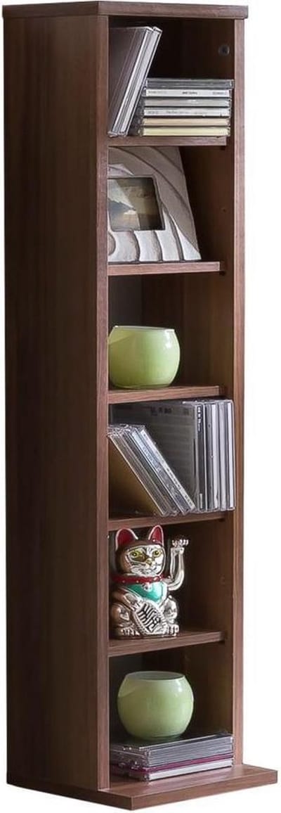 Houten CD DVD-standaard Opbergvak Bevindende plank Boekenplank Decoratieve plank Elementa