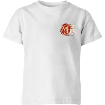 Harry Potter Gryffindor Kids' T-Shirt - White - 98/104 (3-4 jaar)