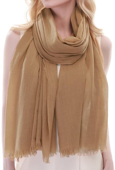 Dailygoods- Sjaal Lichtgewicht - Omslagdoek - Ademend - Elegant - Tijdloos Design - Ruim Formaat (192x100cm) - Stola