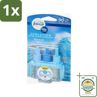 1 x Ambi Pur 3volution - Bermuda Vibes Navulling - Luchtverfrisser - 20 ml- Oceaanfrisse Geur - Luchtverfrisser - Geurverspreiding - 3Volution Systeem - Geurintensiteit