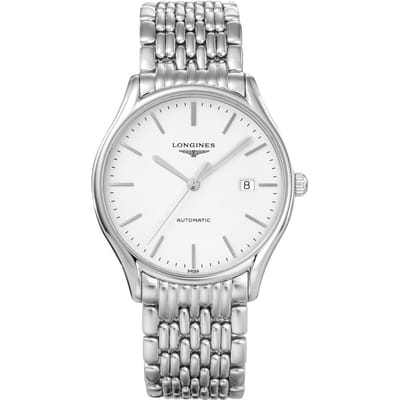 Montre Longines Master Collection Mouvement Mécanique Automatique Étanche 30m Cadran Blanc Bracelet Acier Inoxydable L4.960.4.12.6 L4.960.4.12.6 - 38.5MM