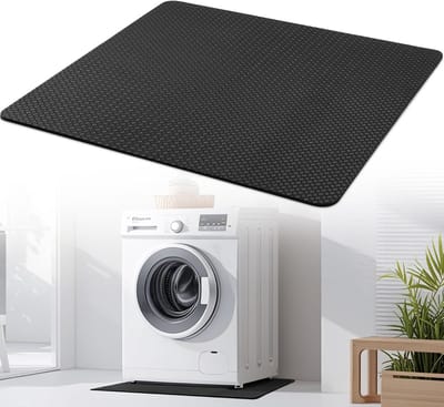 Anti vibratie mat wasmachine 60x60 cm dubbelzijdig antislip waterdichte onderlegmat voor wasmachine en droger