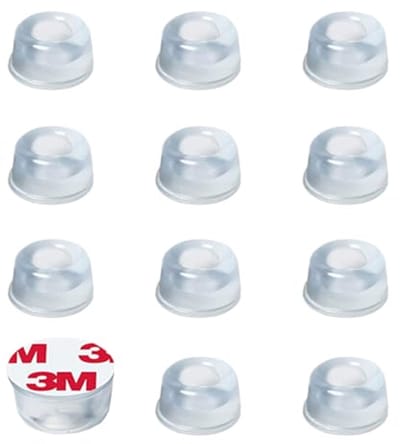 Zelfklevende Rubber Buffers 12 Stuks - Transparante Siliconen Deurstoppers voor Geluidsisolatie en Meubelbescherming