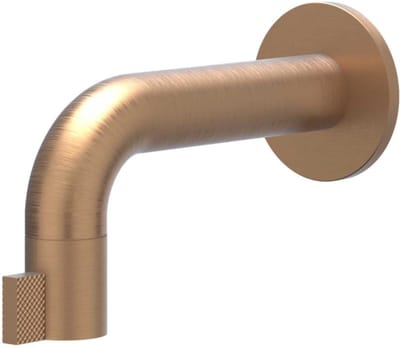 IVY Tribe Fonteinkraan wandmodel niet inkortbaar HOH12,5cm RVS316 geborsteld mat koper PVD