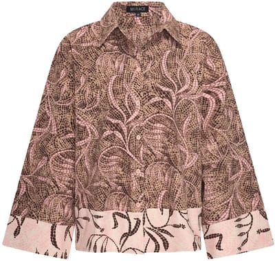 MI PIACE - Travel Blouse Mix Twilight Twigs Print 202718 Espresso - Maat : XS