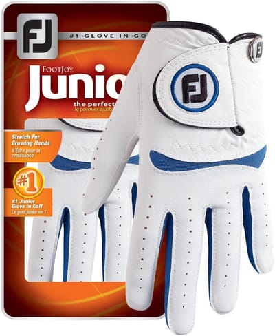 Kindergolfhandschoenen wit/blauw voor optimaal comfort en prestaties