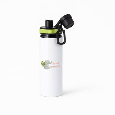 Hacebo® - Olifant waterfles met draaidop groen - Olifant - dieren liefhebbers - leuke cadeau voor iemand die van houdt van olifanten - verjaardagscadeau - kado - gift - water fles - 850ML