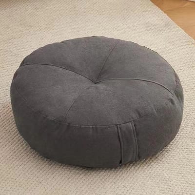 Zitkussen Dik - Stoel Ondersteuning - Comfort Verhogend - Afneembare Hoes - 50x50x15cm - Donkergrijs