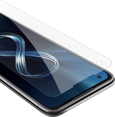 Cadorabo Screenprotector geschikt voor Asus ZenFone 8 - Pantser film Beschermende film in KRISTALHELDER Geharde (Tempered) display beschermglas in 9H hardheid met 3D Touch
