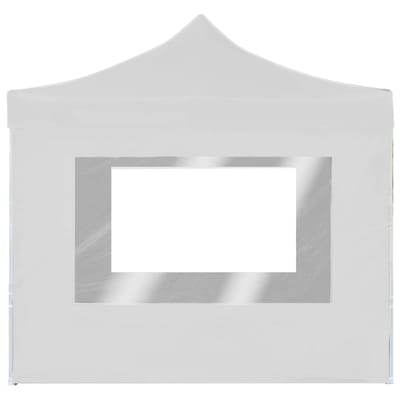 vidaXL - Partytent - inklapbaar - met - wanden - 2x2 - m - aluminium - wit