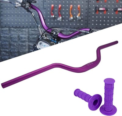 Motor Stuurset - High Rise Stuur - Off-road Rijden - Verhoogde Positie - 740 mm Lengte - Paars
