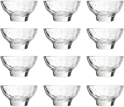 Bormioli Rocco IJscoupes Diamond - Sorbetglazen Mini - Ice Cups - Glas Transparant Vaatwasserbestendig - 225 ml 12 Stuks