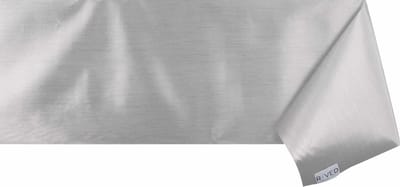 Raved nieuwjaar Tafelzeil - Metallic Zilver  140 cm x  50 cm - PVC - Afwasbaar