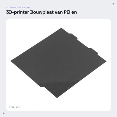 Dailygoods- 3D-printer Bouwplaat - Getextureerd PEI/Glad PEO - 180x180mm - Dubbelzijdig Flexibel - Verenstaalplaat - Geschikt voor Bambu Mini 3D-printer