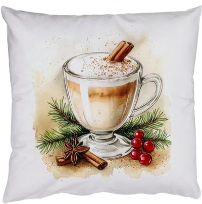 Sierkussens - Kussentjes Woonkamer - 50x50 cm - Winter - Koffie - Warm - Decoratie