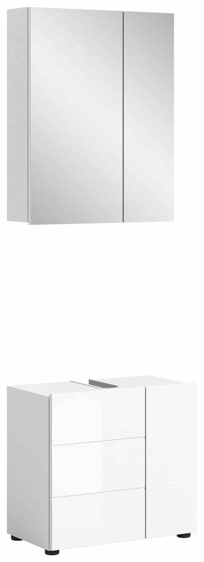 Vira badkamercombinatie wit hoogglans MDF TZ - 34x60x190cm