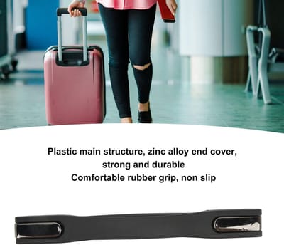 Dailygoods- Bagagegreep Duurzaam - Koffergreep - Antislip Handgreep - Reserveonderdelen - Eenvoudige Installatie - Kunststof met Zinklegering