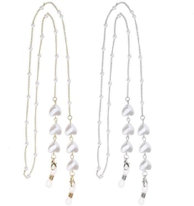 Allecto - Kralen Brillen Ketting - Bril Accessoires - Metaal en