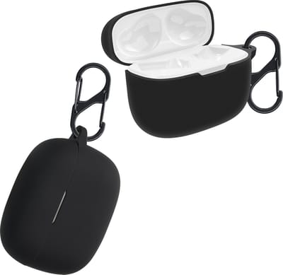 kwmobile Hoes geschikt voor JBL Wave 200TWS - Siliconen cover voor oordopjes in zwart