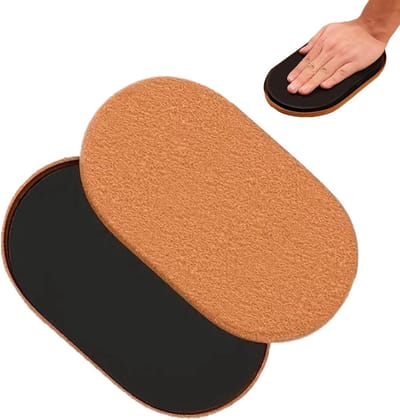 Core Sliders - Fitness Discs - Kracht Training - Gladde Vloer Compatibel - 24 x 14.5 cm - Grijs